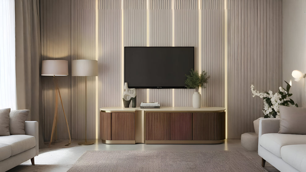 Valente TV Console (Walnut)