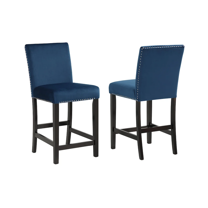 1715-42RD-BLUE LENNON BLUE ROUND COUNTER HEIGHT DINING SET