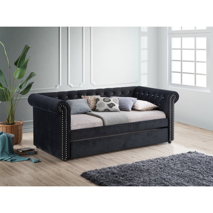 Ellie Black 5332 Daybed With Trundle