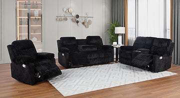 S6050 Lexy (Black) reclining set