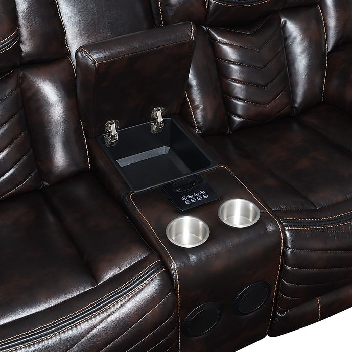 S2021 Lucky Charm (Brown) 3pcs reclining set
