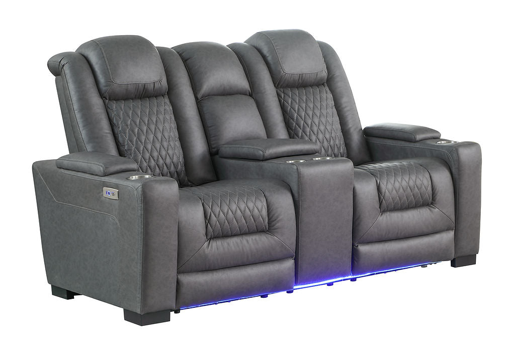 S9303 Ash (Grey) POWER reclining set