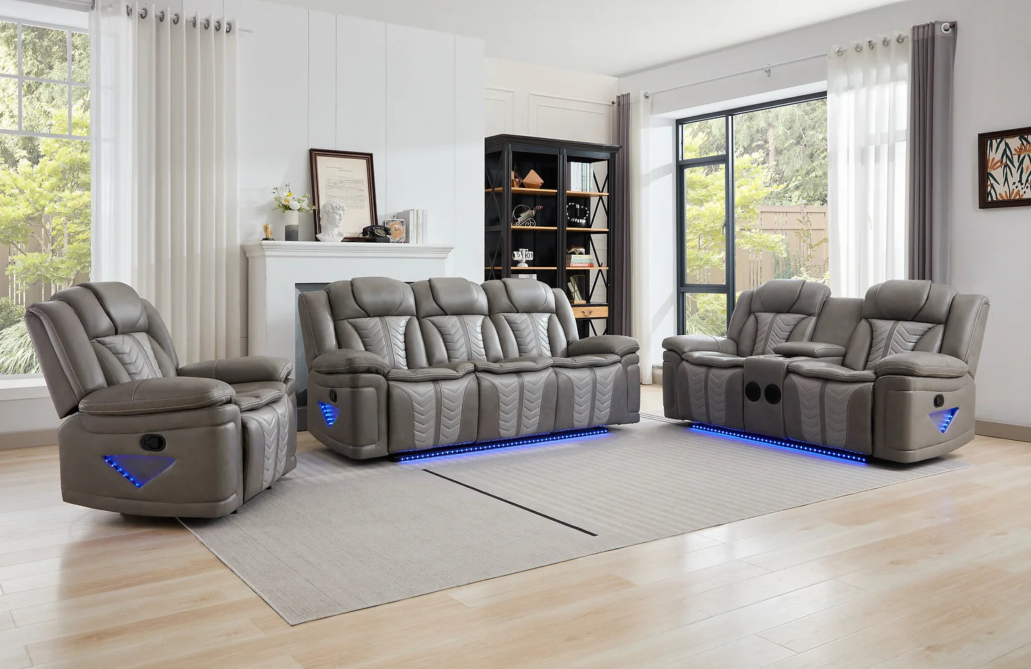 S2025 Innova (Grey) 2pcs reclining set
