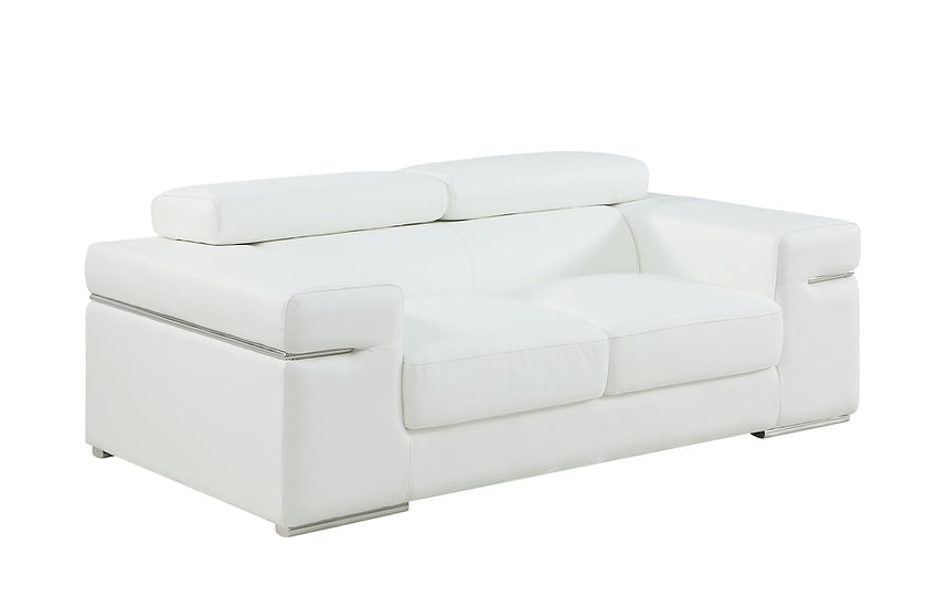 MI-8020 Soho White 2pc Love Seat & Sofa