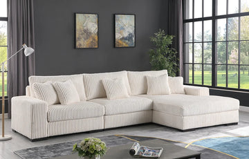 S859 Comfy sectional (Ivory)