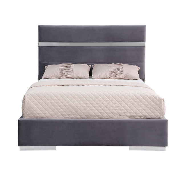 B810 Cartier platform bed frame (Grey)