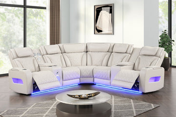 S2024 Skyline (Sand) power reclining sectional