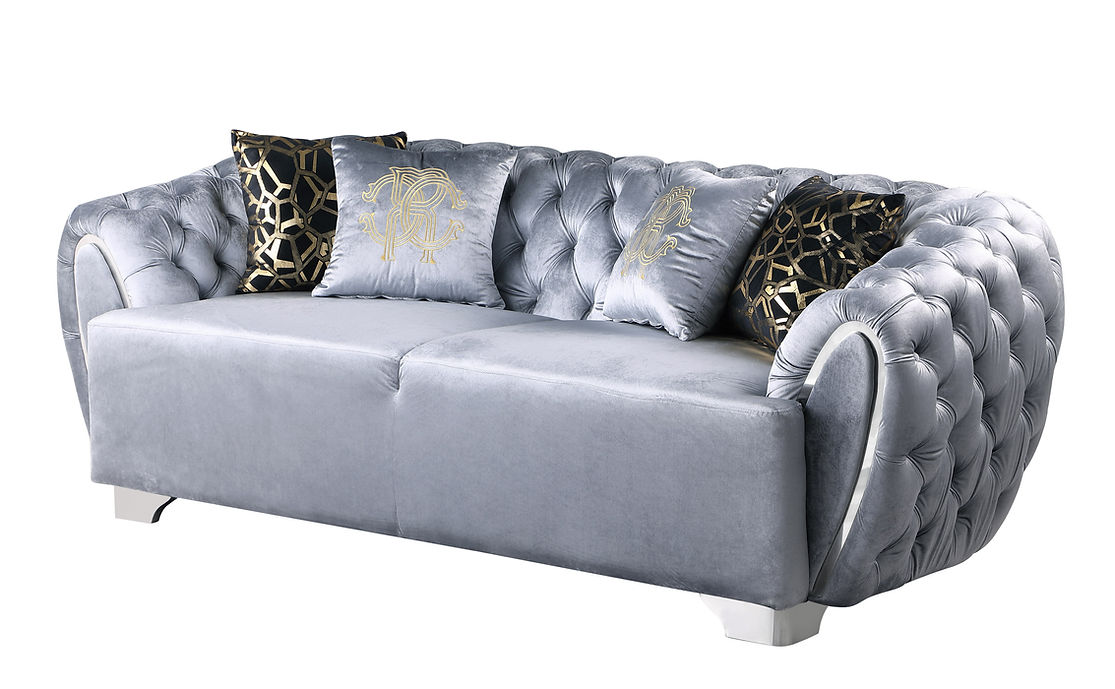 S2004 Mila sofa and loveseat (Grey)