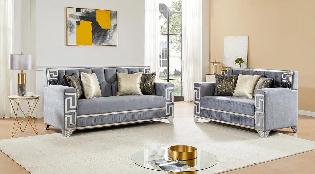 S3700 Hira (Grey) sofa loveseat
