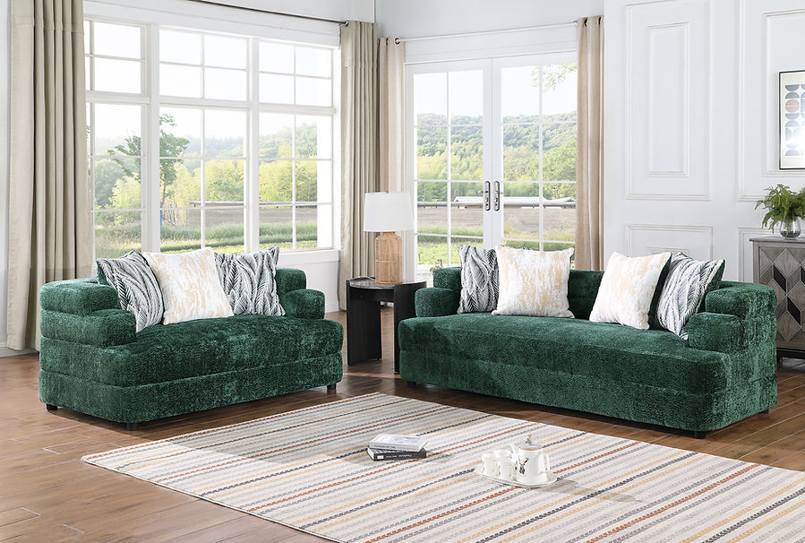 S1400 Stepso (Green) sofa loveseat