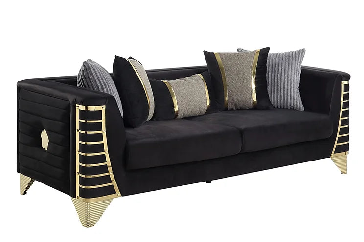 S4010 Donovan (Black) sofa loveseat