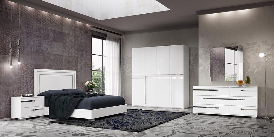 Volare Croco Italian Bedroom Collection
