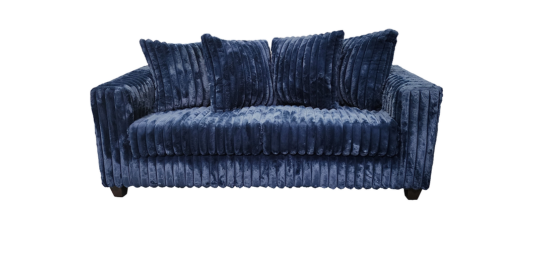 S300 Gia (Blue) sofa and loveseat