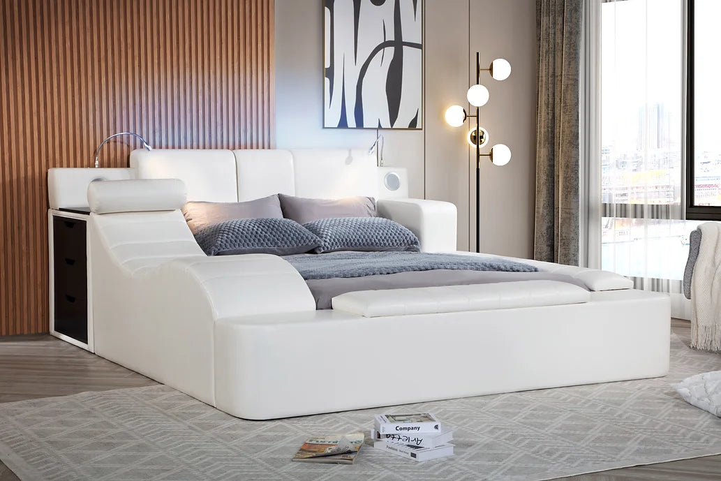B420 APOLLO BED IN WHITE