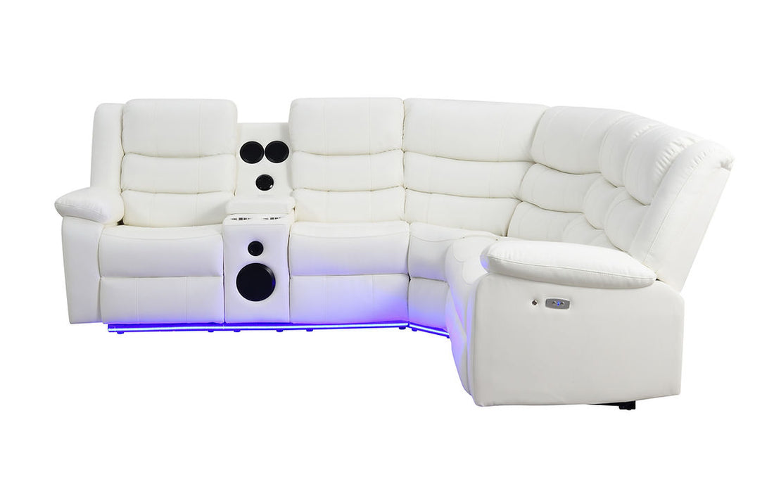 S8787 Sonic (White) reclining sectional