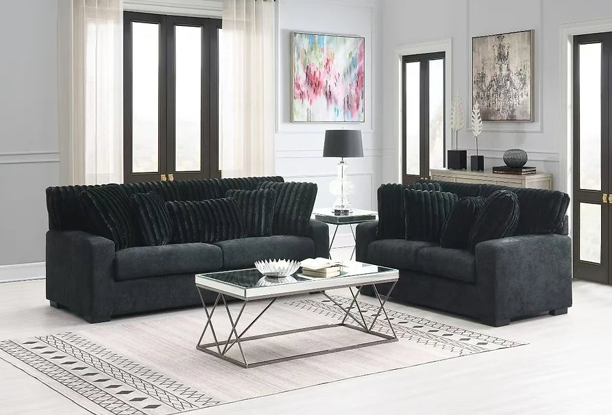 S1800 Tarra (Black) sofa loveseat