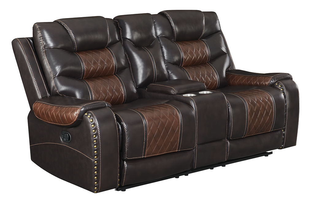 S1987 Phoenix Brown 3pcs reclining set
