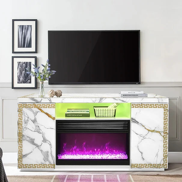 A-F04 VERSA TV STAND - WHITE