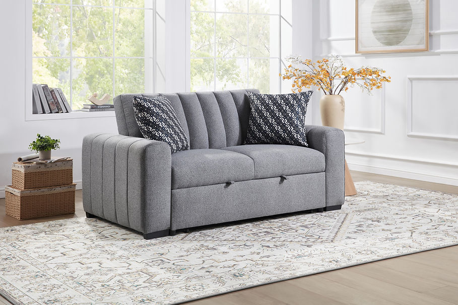 S351 Zaira (Grey) sofa loveseat