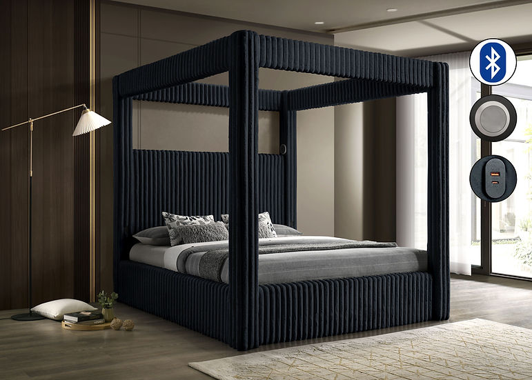 B9013 Atlam w/Henley (Black) bedroom
