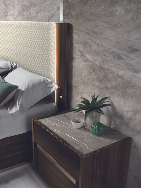 Christine Italian brown bedroom Collection