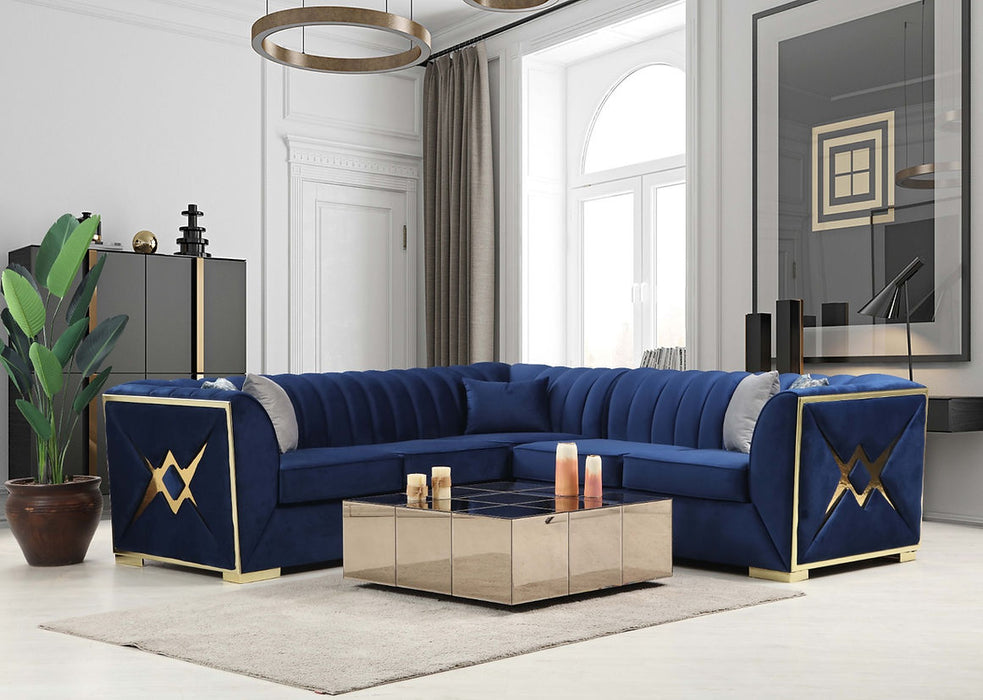 S6105 Ariana sectional (Blue)