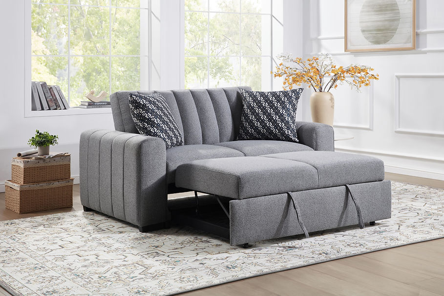 S351 Zaira (Grey) sofa loveseat