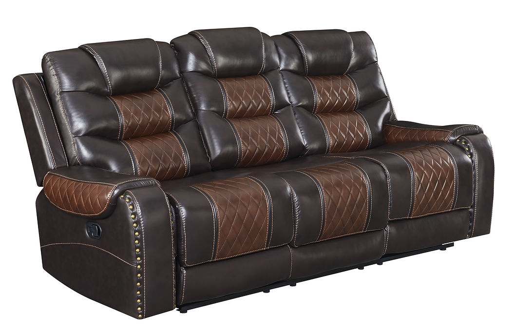 S1987 Phoenix Brown 3pcs reclining set