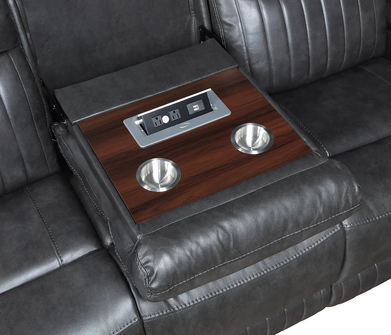 S2121 Ethan (Dark Grey) reclining set