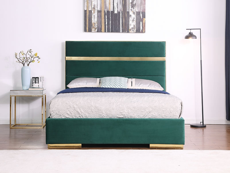 B810 Cartier platform bed (Green)