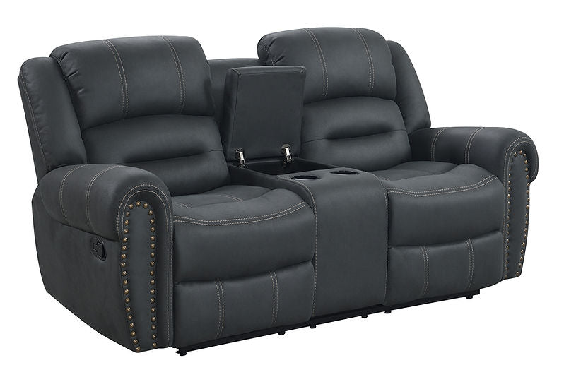S8007 Houston reclining set (Grey Fabric)