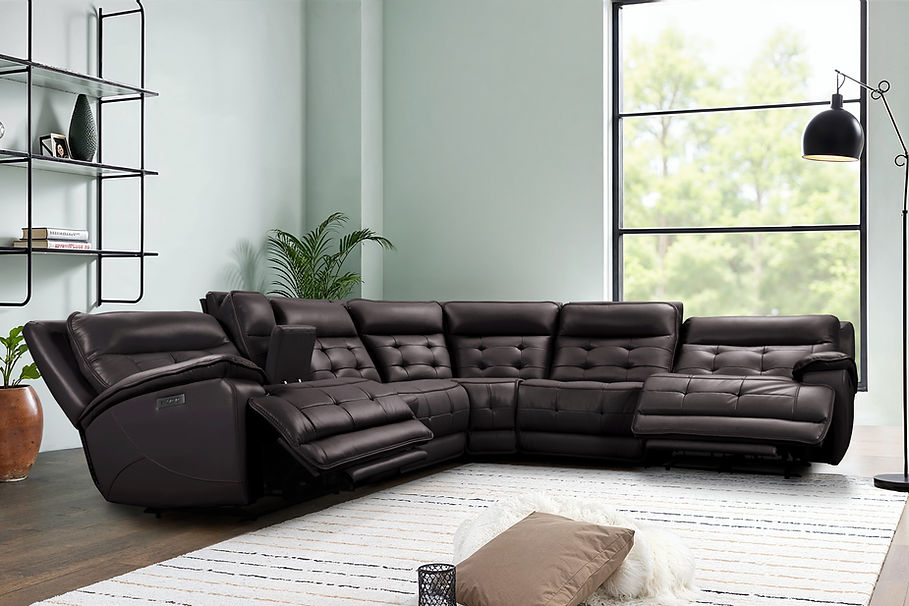 S8900 Starlight Brown (Power/Adj Head) power reclining sectional