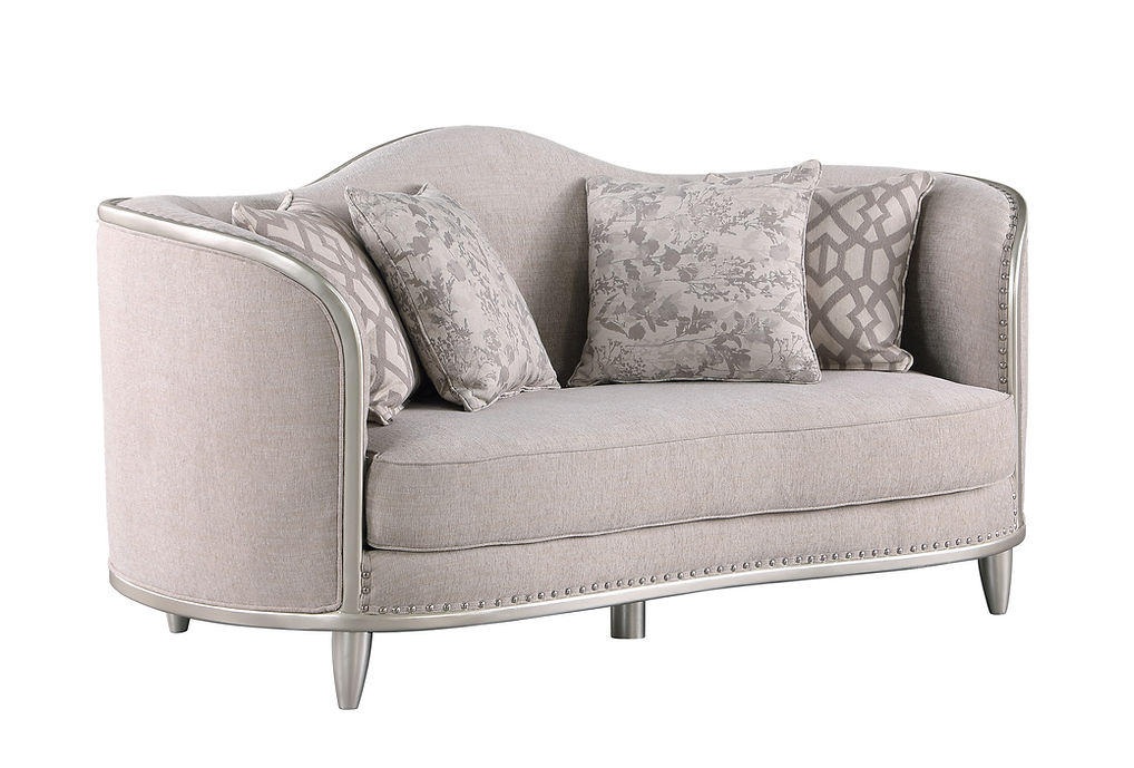 S6226 Bellisimo sofa and loveseat light gray