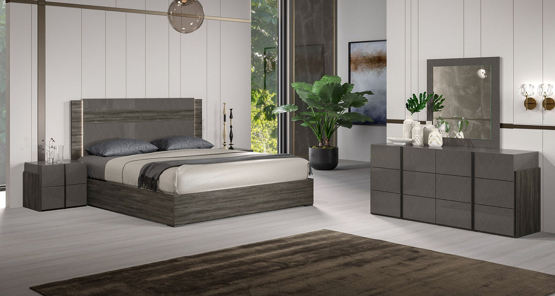 Aryan Collection (Grey) Bedroom Furniture Set
