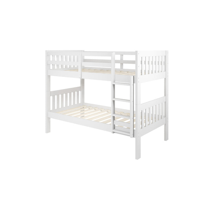 Donco 1010 Twin/ Twin Mission Bunk Bed in White