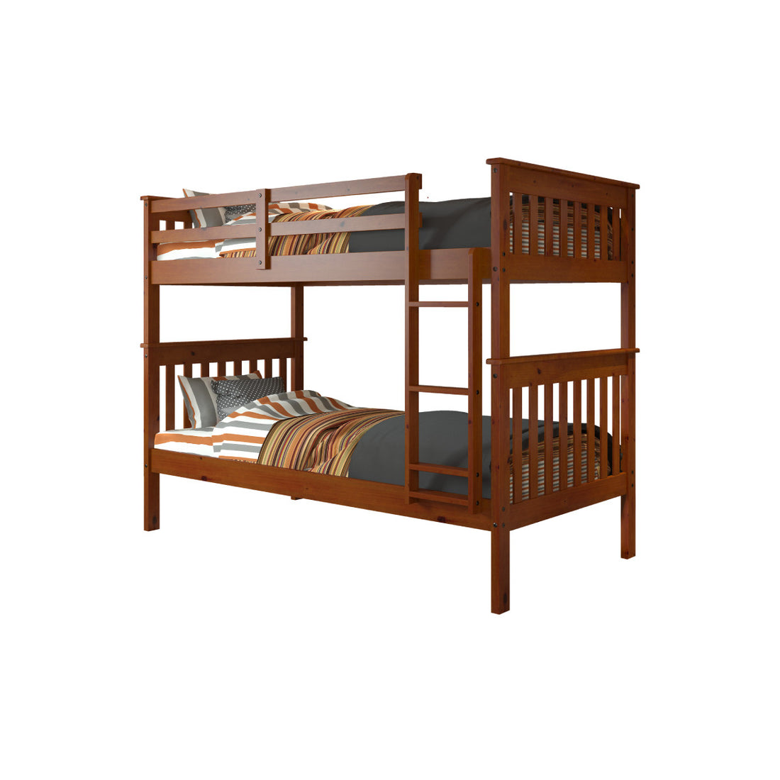 Donco 120 Twin/ Twin Mission Bunk Bed Espresso