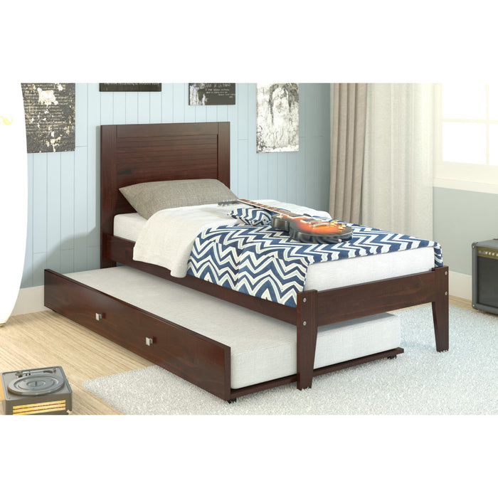 Donco 585 Twin Econo Bed Cappuccino Under Bed Storage Drawers / Trundle